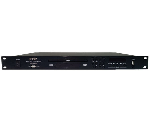 1U 높이 Mp3 DVD 오디오 플레이어 AM FM DVD 플레이어 50HZ RS232를 검게하세요
