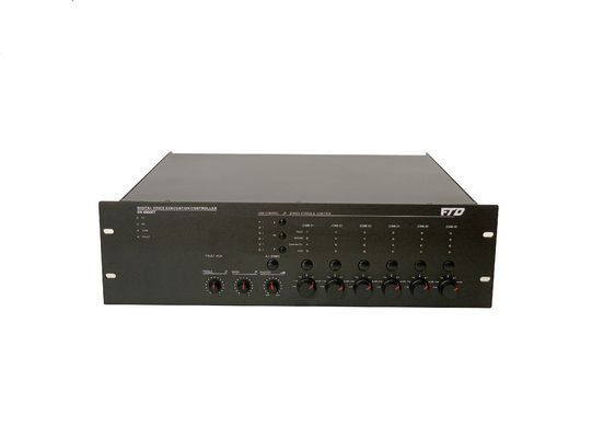 금속 에박 음성 피난 시스템 화재 경보 60HZ 500W 6 구역 D급 증폭기