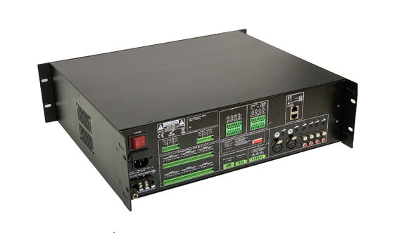 금속 에박 음성 피난 시스템 화재 경보 60HZ 500W 6 구역 D급 증폭기