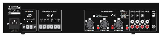 호텔 BGM을 위한 OEM 로에스 확성기 증폭기 120W Amp 다용도 연결