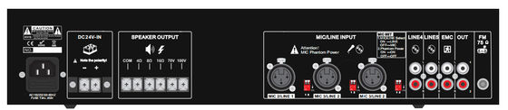 반향 믹서 Amp 과부하 방지와 OEM 500W 100V 확성기 증폭기