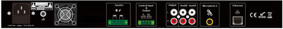 350W IP 네트워크 확성기 오디오 시스템 증폭기 85dB S/ 엔 비율