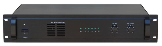 100V 70V 10 채널 확성기 증폭기 모니터 패널 65dB SPL 출력