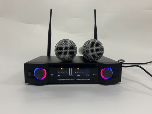 블루투스 스피커와 전문적 PA 스피커 용량 제어기 UHF 무선 마이크 시스템