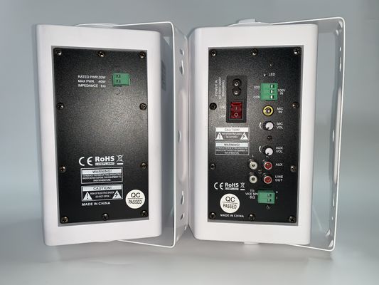 20W+20W PA 활성 스피커 벽은 220V 60Hz를 탑재합니다