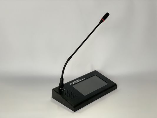 70dB IP 네트워크 확성기 터치 스크린 원격 페이징 마이크