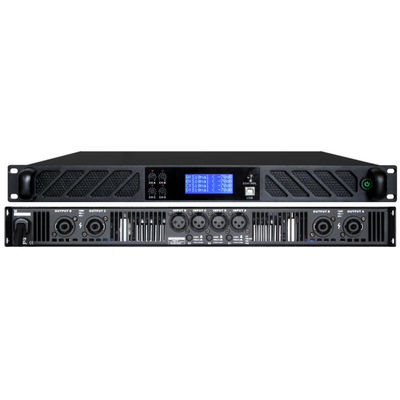 지적 직업 계급 - Ｄ 스테레오 증폭기, 8Ω 1U 클래스-D DSP에 있는 4×600W