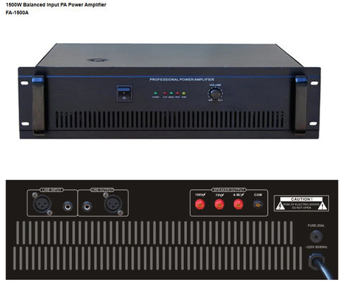 평형입력 PA 전력 증폭기 1500W 전력 증폭기 전문적 20000W