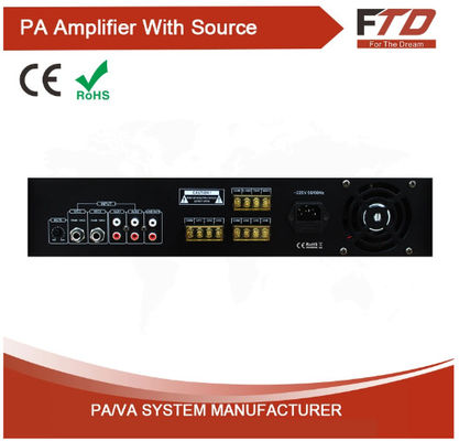 가득 찬 공공 주소 시스템은 6 구역에게 MP3과 FM과 120w 증폭기 오디오를 할당했습니다
