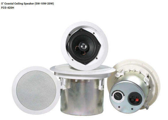 5 &quot; 동축 천장 스피커 (5W-10W-20W) 확성기 야외 음악회 사운드 시스템